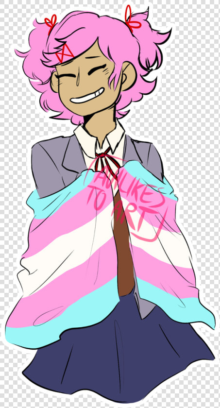 Hey Uhhhhhh transgirl Natsuki Is The Best And If You   Ddlc Trans Natsuki  HD Png DownloadTransparent PNG