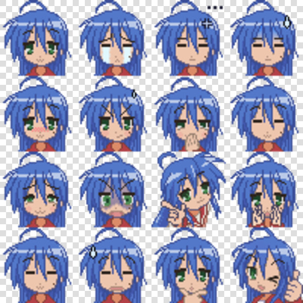 Anime   Lucky Star Konata Face  HD Png DownloadTransparent PNG