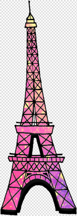  eiffeltower  paris  france  galaxy  space  tower  pink   Eiffel Tower Stickers Pink  HD Png DownloadTransparent PNG