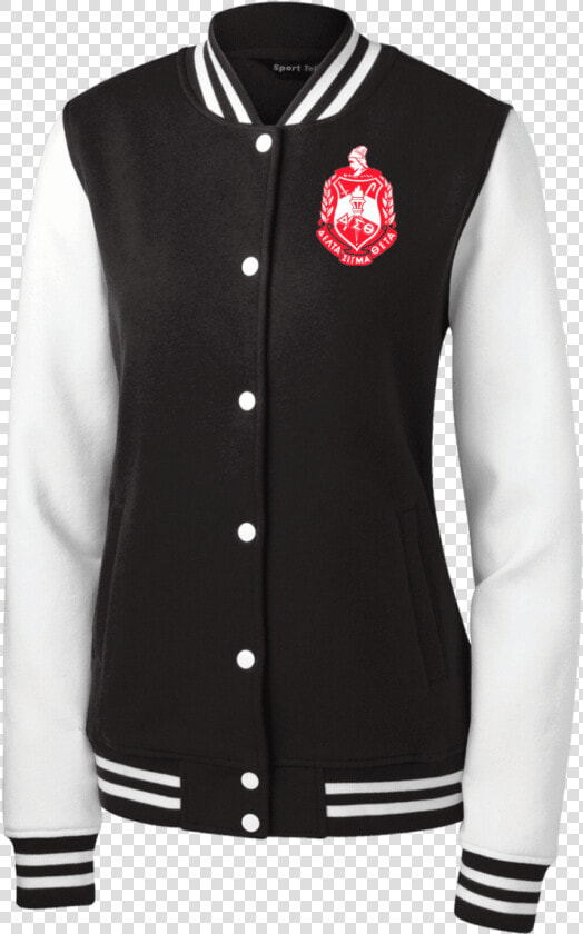 Delta Sigma Theta Fleece Letterman Jacket   Sport tek  HD Png DownloadTransparent PNG