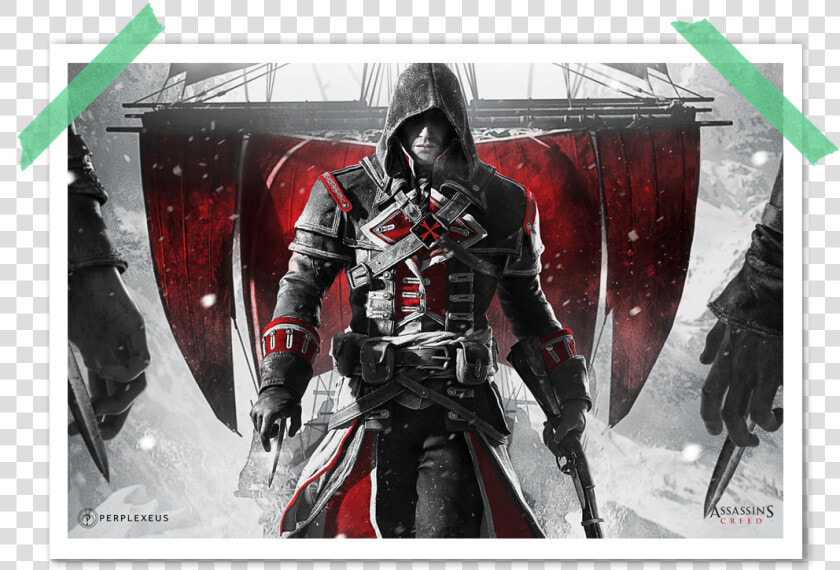 Assassins Creed Evil Red Black White Epic Revolution   Assassin  39 s Creed Rogue Remastered Xbox  HD Png DownloadTransparent PNG