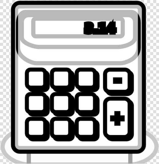 Calculator Clipart Black And White Clip Art Icon Transparent   Calculator Clipart Transparent Whit  HD Png DownloadTransparent PNG