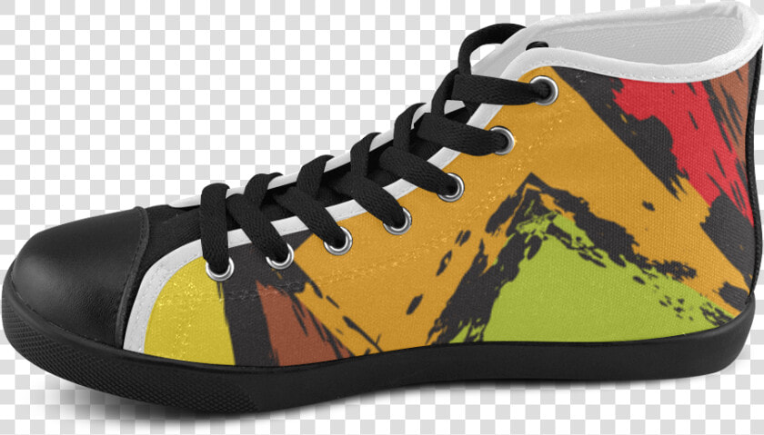 Yellow Brick Road Men S High Top Canvas Shoes   Skate Shoe  HD Png DownloadTransparent PNG