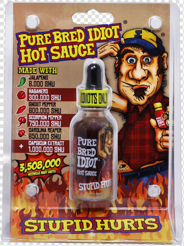 Purebred Idiot Hot Sauce Available At Pepper Explosion   Hottest Hot Sauce  HD Png DownloadTransparent PNG