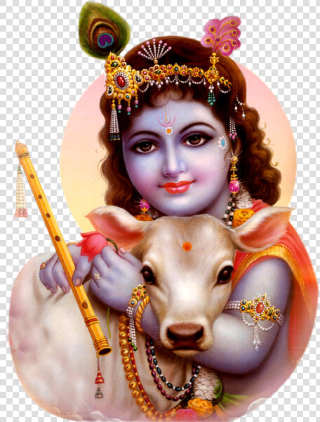 God Png Transparent Images   Lord Krishna With Calf  Png DownloadTransparent PNG