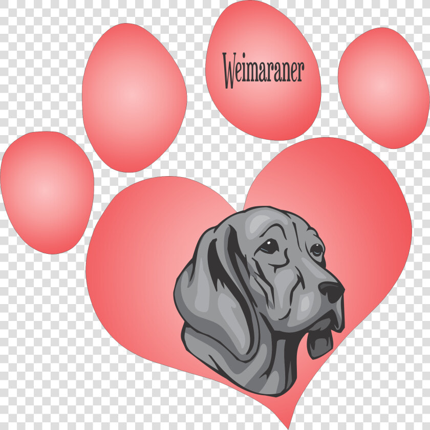 Weimaraner Dog Decal   Happy Valentines Day Pets  HD Png DownloadTransparent PNG