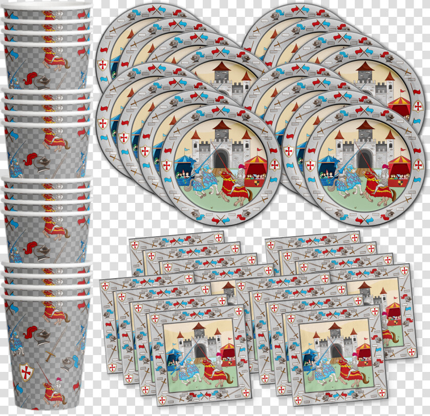 Medieval Knight Birthday Party Tableware Kit For 16   Party Favor  HD Png DownloadTransparent PNG