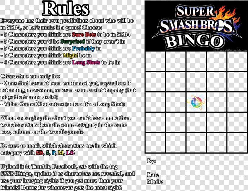 The Ssb4 Rules And Template   Join Friends In Smash 3ds  HD Png DownloadTransparent PNG