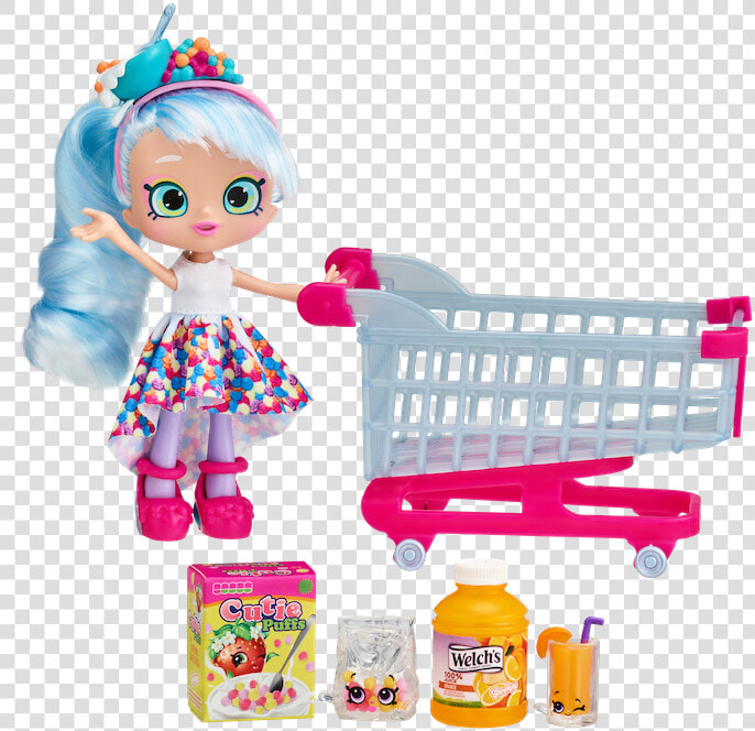 57465 Spk S12 Chrissy Puffs Shp Cart O2 Fep   Shopkins Real Littles Doll  HD Png DownloadTransparent PNG