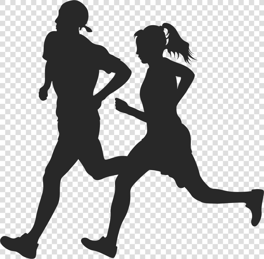 Trail Running Marathon Sport   Woman Silhouette Run Sport  HD Png DownloadTransparent PNG