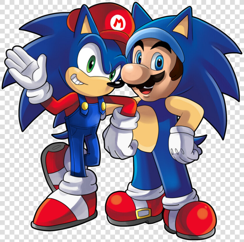 Transparent Mario And Sonic Png   Mario And Sonic Combined  Png DownloadTransparent PNG