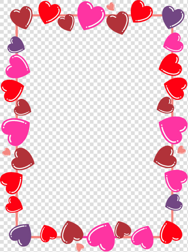 Leiaalisonlavigne Hearts Frame boarder Png By Leiaalisonlavigne   Valentines Borders Clip Art  Transparent PngTransparent PNG