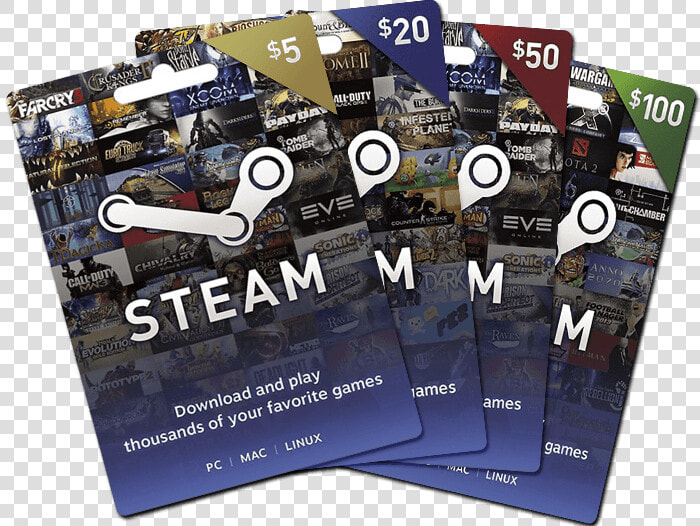 Steam Gift Card   Steam Gift Cards  HD Png DownloadTransparent PNG