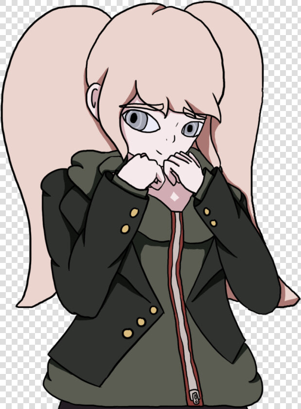 Junko Enoshima Wearing Naegi’s Jacket For  otakugal201   Cartoon  HD Png DownloadTransparent PNG