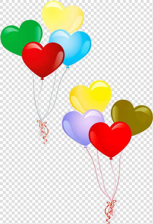 Transparent Ballons Clipart   Heart Balloons Icon Png  Png DownloadTransparent PNG