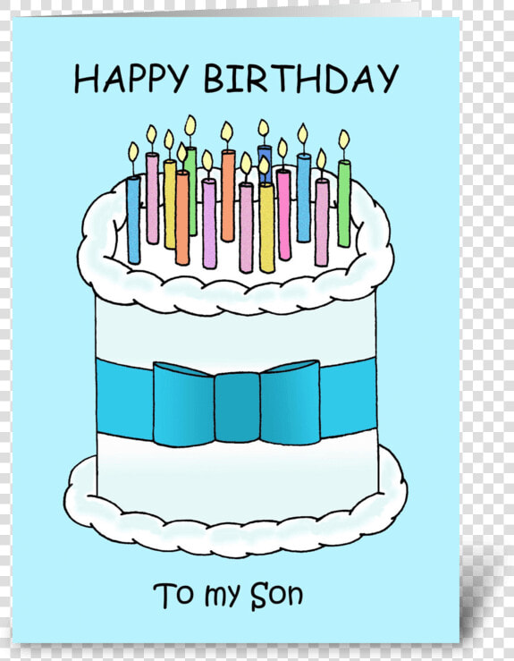 Happy Birthday Son Cute Cartoon Cake   Happy Birthday Librarian  HD Png DownloadTransparent PNG