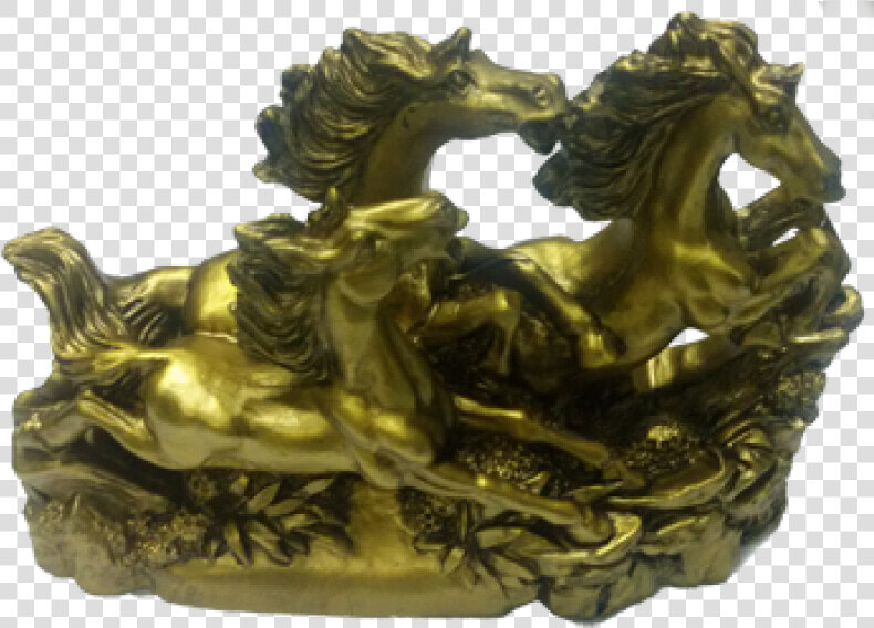 Feng Shui Running Horses   Statue  HD Png DownloadTransparent PNG