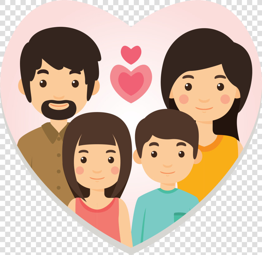 Del Vector De La Familia   Happy Family Poster Making  HD Png DownloadTransparent PNG