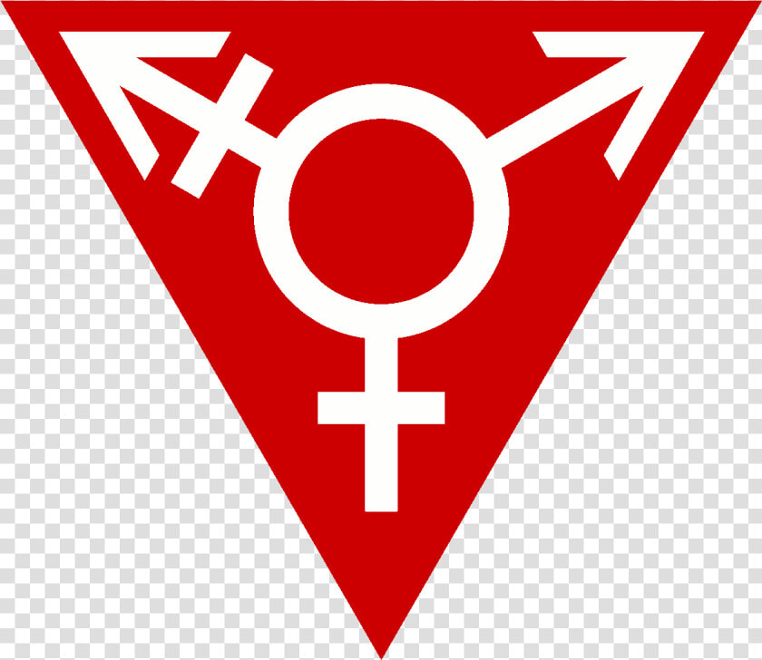 Red Transgender Triangle wide   Trans Feminism  HD Png DownloadTransparent PNG