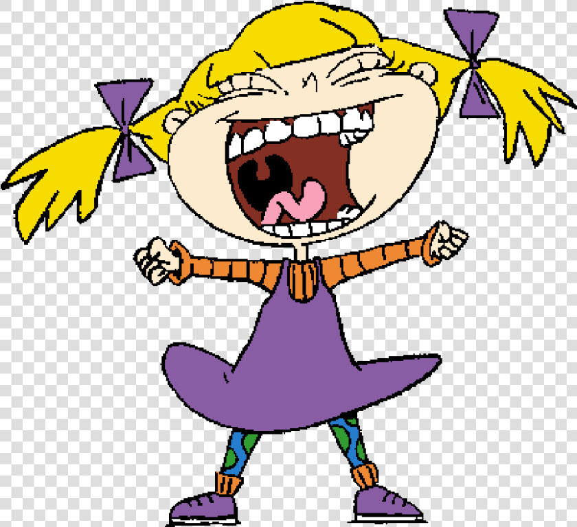 Clip Art Rugrats Colored By Chipmunkcartoon   Angelica Pickles Png  Transparent PngTransparent PNG