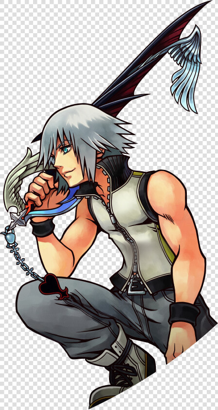 No Caption Provided   Kingdom Hearts Dream Drop Distance Riku Art  HD Png DownloadTransparent PNG