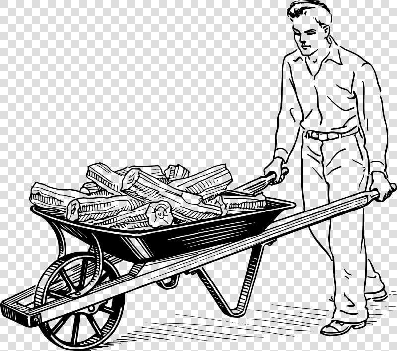 Man With Wheelbarrow  HD Png DownloadTransparent PNG