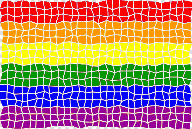 Rainbow Flag Mosaic   Rainbow Mosaic Clip Art Free  HD Png DownloadTransparent PNG