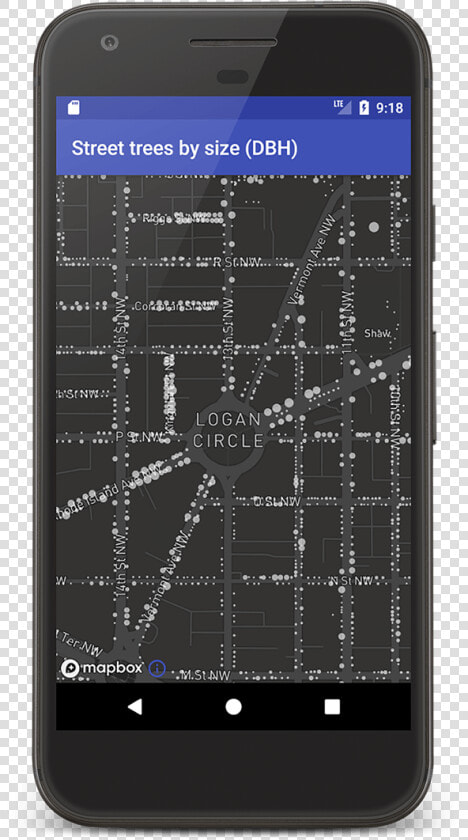 Map With Data Styled By Attribute On An Android Device   Smartphone  HD Png DownloadTransparent PNG