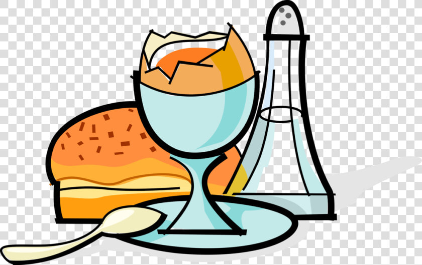 Boiled Egg With Salt Shaker And Muffin   Transparent Frühstück  HD Png DownloadTransparent PNG