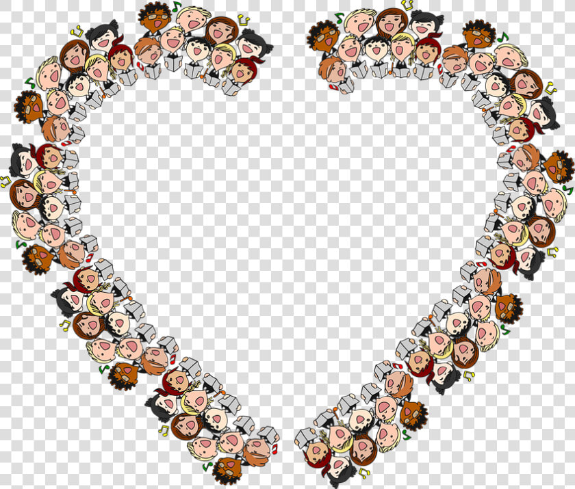 Children  Choir  Heart  Kids  Boys  Girls  Male  Female   Choir Frame  HD Png DownloadTransparent PNG