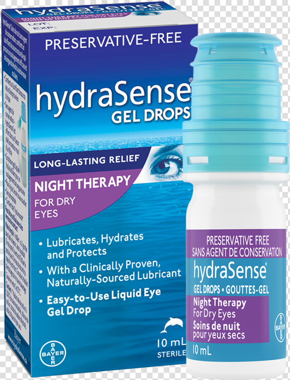 Product Packaging And Bottle Of Hydrasense Eye Drops   Plastic Bottle  HD Png DownloadTransparent PNG