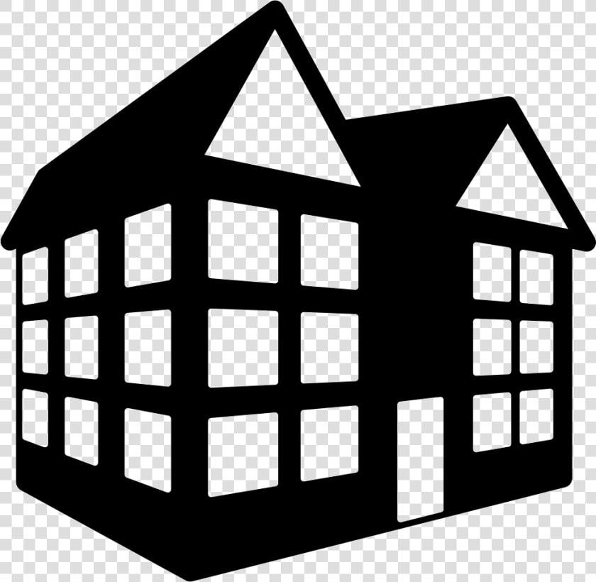 Sloping Roof Buildings   Transparent Office Building Icon  HD Png DownloadTransparent PNG