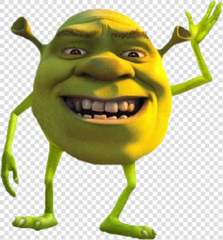  sherk  monstersinc  memes  plantilla   Shrek Mike Wazowski Meme  HD Png DownloadTransparent PNG