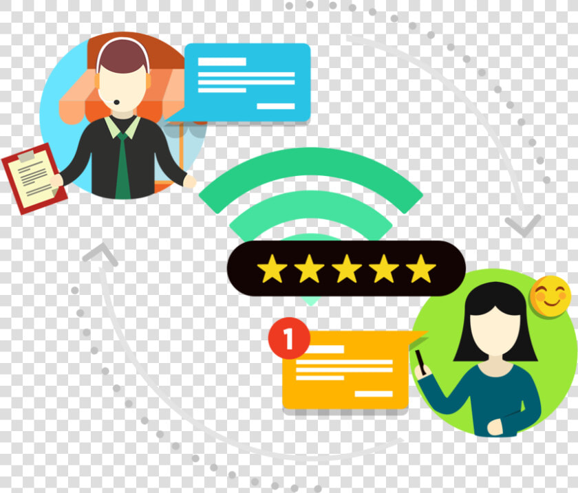 Business Getting 5 Star Review   Cartoon  HD Png DownloadTransparent PNG