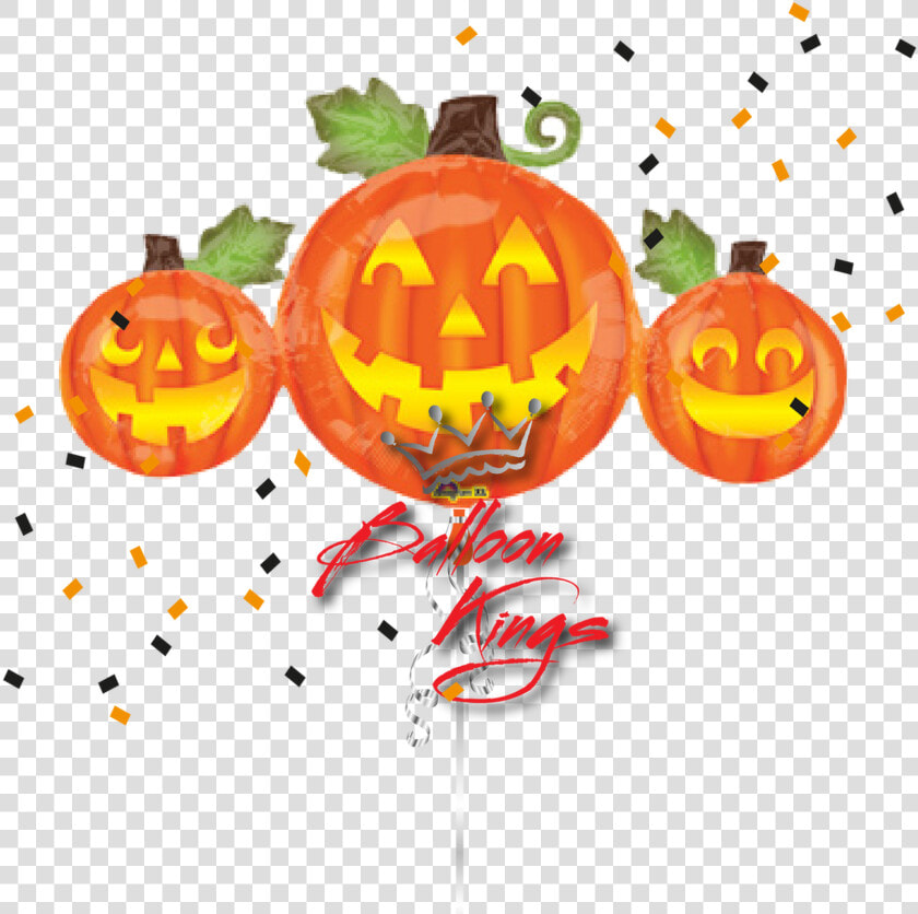 Three Happy Jacks   Calabazas Halloween En Globo  HD Png DownloadTransparent PNG