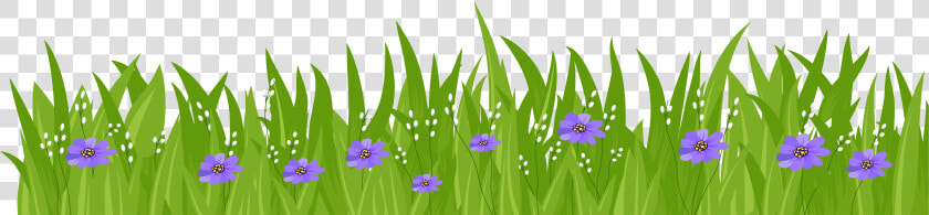 Purple Flower Clipart Grass   Transparent Background Grass Cartoon  HD Png DownloadTransparent PNG