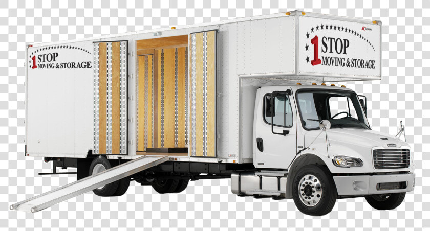 One Stop Moving And Storage Truck   Moving Trucks  HD Png DownloadTransparent PNG