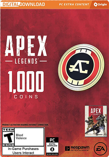 Apex Coins Pc   Apex Legends 1000 Coins  HD Png DownloadTransparent PNG