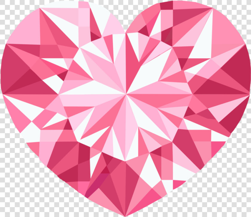 Crystal Vector Watercolor   Pink Crystal Heart Png  Transparent PngTransparent PNG