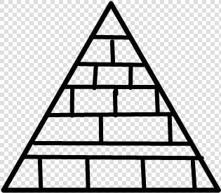  black amp white  tumblr  piramide  triangle   Triangle  HD Png DownloadTransparent PNG