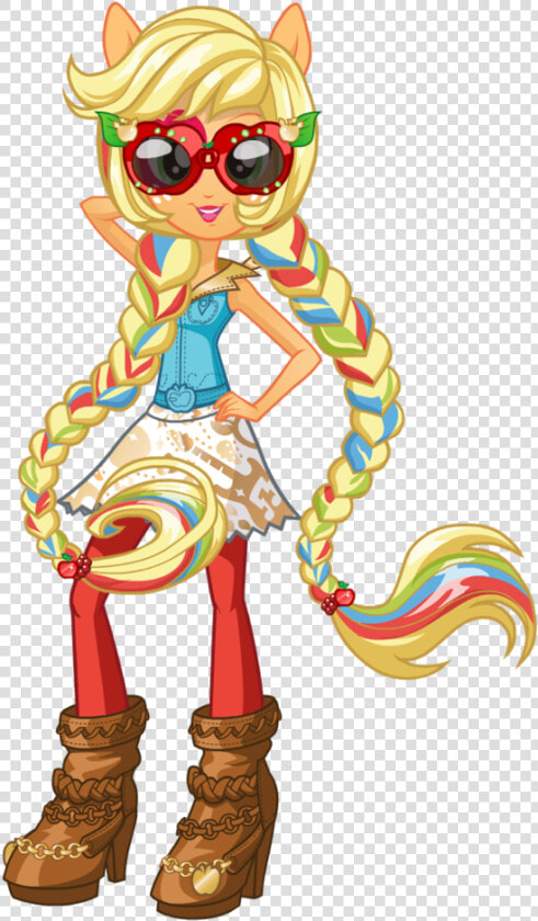 Mlp Eg2 Rainbow Rocks Applejack New Look By Ytpinkiepie2   Rainbow Rocks Applejack New Look  HD Png DownloadTransparent PNG