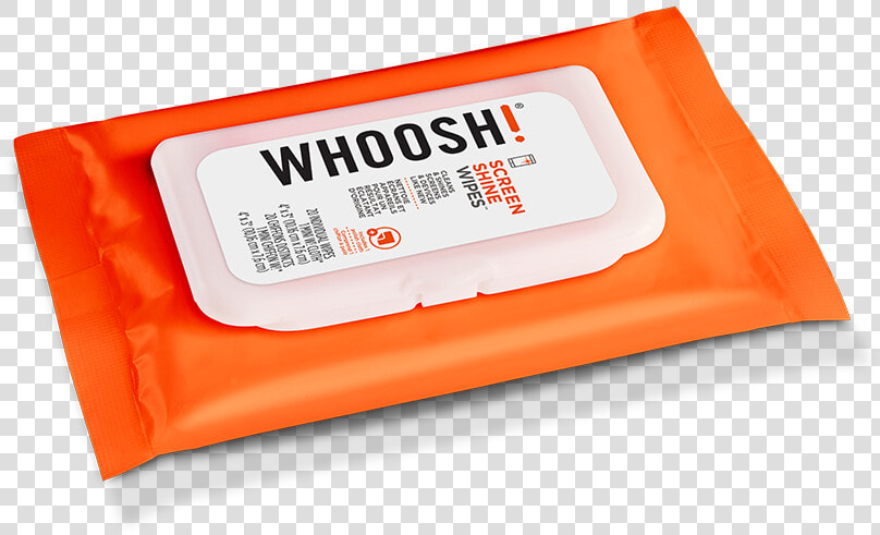 Whoosh Screen Shine 20 Flow Pack  Cleans  amp  Shines Screens   Display Advertising  HD Png DownloadTransparent PNG