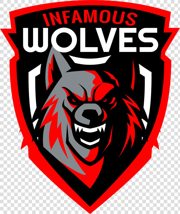 Infamous Wolves Logo   Wolf Mascot Logo Png  Transparent PngTransparent PNG