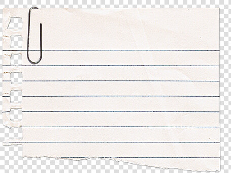 Paper  Paper Clip  Lines  Feint  Torn  Note  To Write   Darkness  HD Png DownloadTransparent PNG