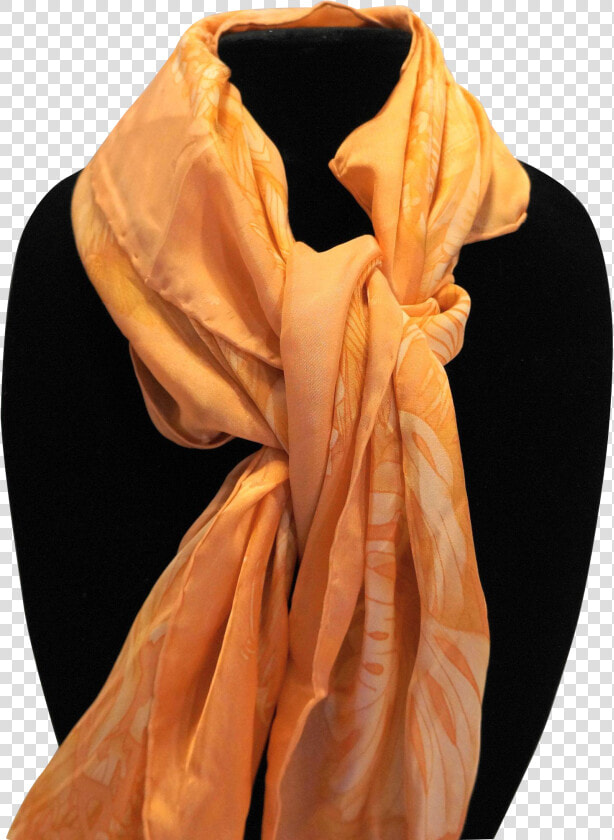 Tommy Bahama Pale Orange Jungle Print Silk Scarf  HD Png DownloadTransparent PNG