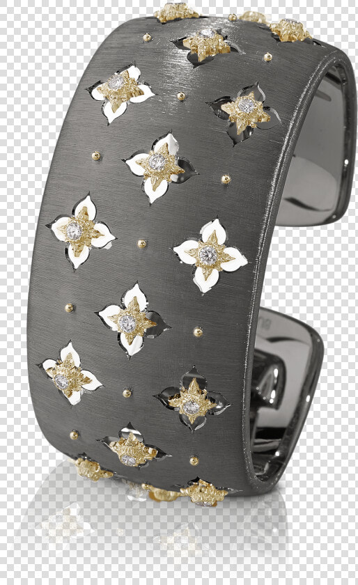 Macri Giglio Cuff Bracelet   Buccellati Black  HD Png DownloadTransparent PNG