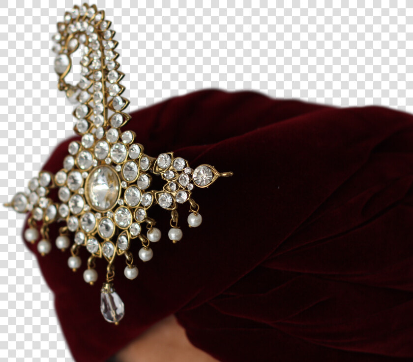 Diamond And Gold Turban Broach Kalgi   Headpiece  HD Png DownloadTransparent PNG