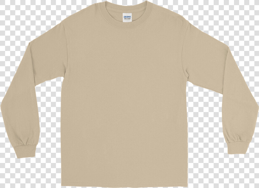 Longsleeveblank Mockup Flat front Sand   Beige Long Sleeve Shirt  HD Png DownloadTransparent PNG