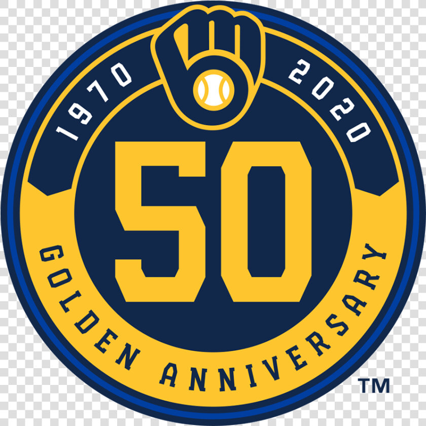 Milwaukee Brewers 50th Anniversary Logo  HD Png DownloadTransparent PNG