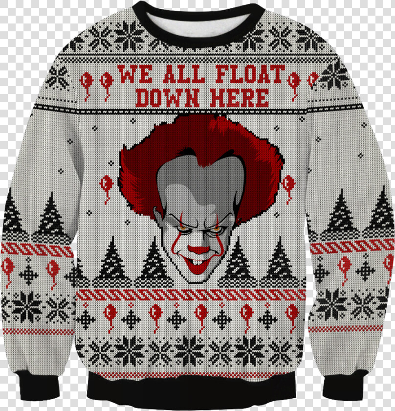 It Pennywise Knitting Pattern 3d Print Ugly Christmas  HD Png DownloadTransparent PNG